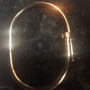Gold nail bracelet